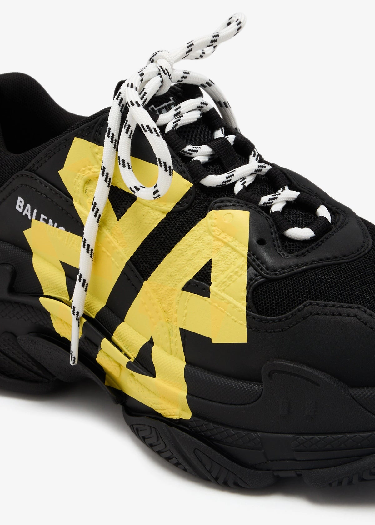 Black & Yellow Chunky Sneakers
