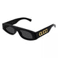 Gucci Logo Acetate Rectangle Sunglasses