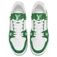 LOUIS VUITTON LV Trainers 'White with Green Monogram' 1A9JI1
