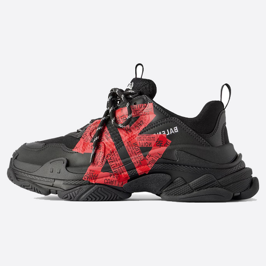 Balenciaga Triple S Black & Red Sneakers