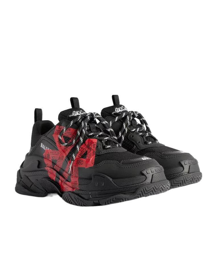 Balenciaga Triple S Black & Red Sneakers