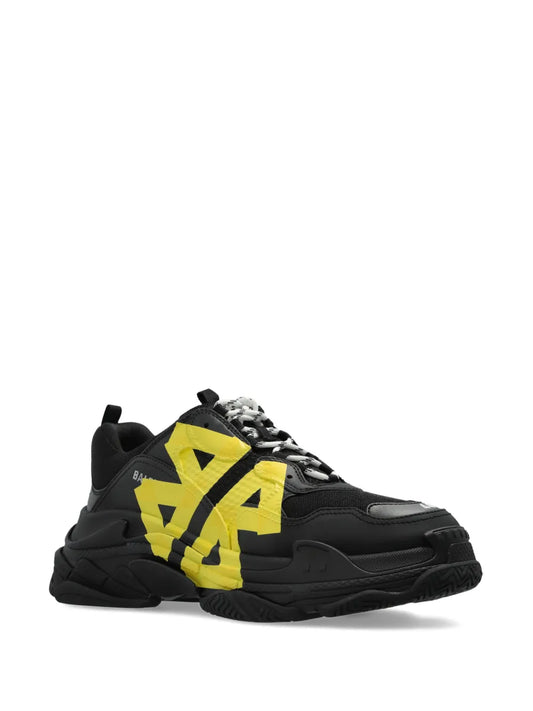 Black & Yellow Chunky Sneakers