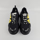 Black & Yellow Chunky Sneakers