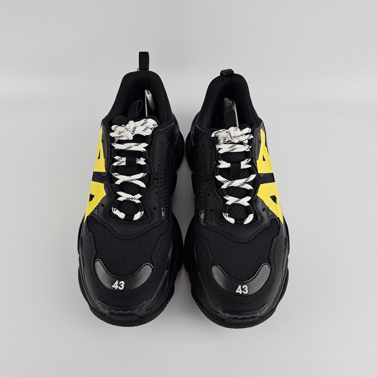 Black & Yellow Chunky Sneakers