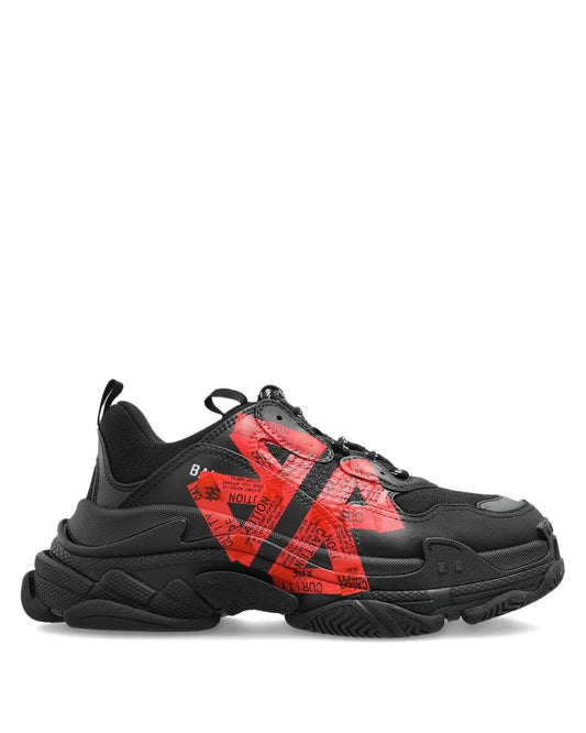 Balenciaga Triple S Black & Red Sneakers